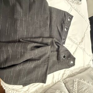 Black with white lines Curtains..1 pair for a window..37x84 measurements